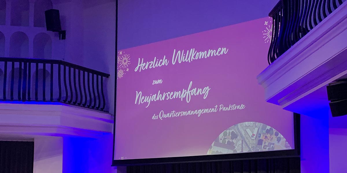 Zu Gast beim Neujahresempfang des Quartiermanagements Pankstraße